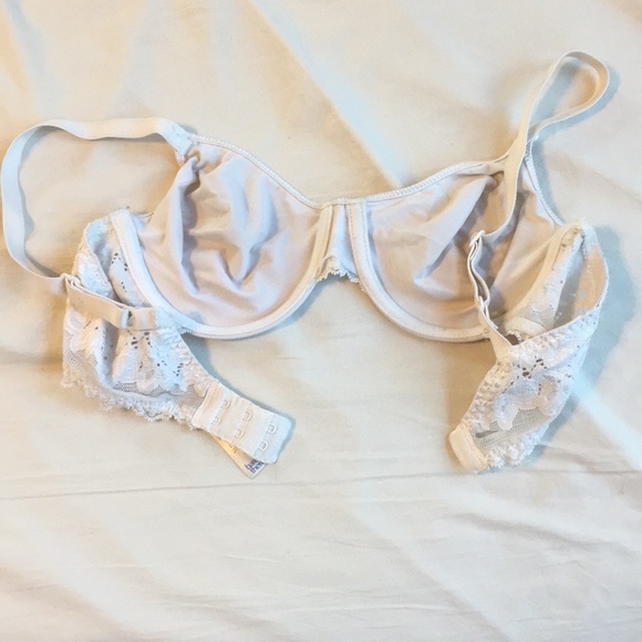 VTG Barely There Lace Unlined Sheer Bra, 34C - Picture 8 of 9